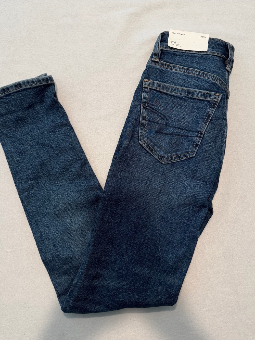 American Eagle 90’s skinny jeans, blue, 000, NWT